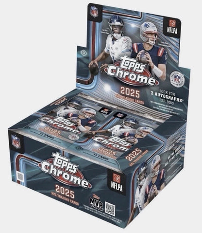 2025 Topps Chrome Football Jumbo Box | Columbia Sports Cards - Columbia Hobby - Sports Card Boxes - Toploaders - Card Savers
