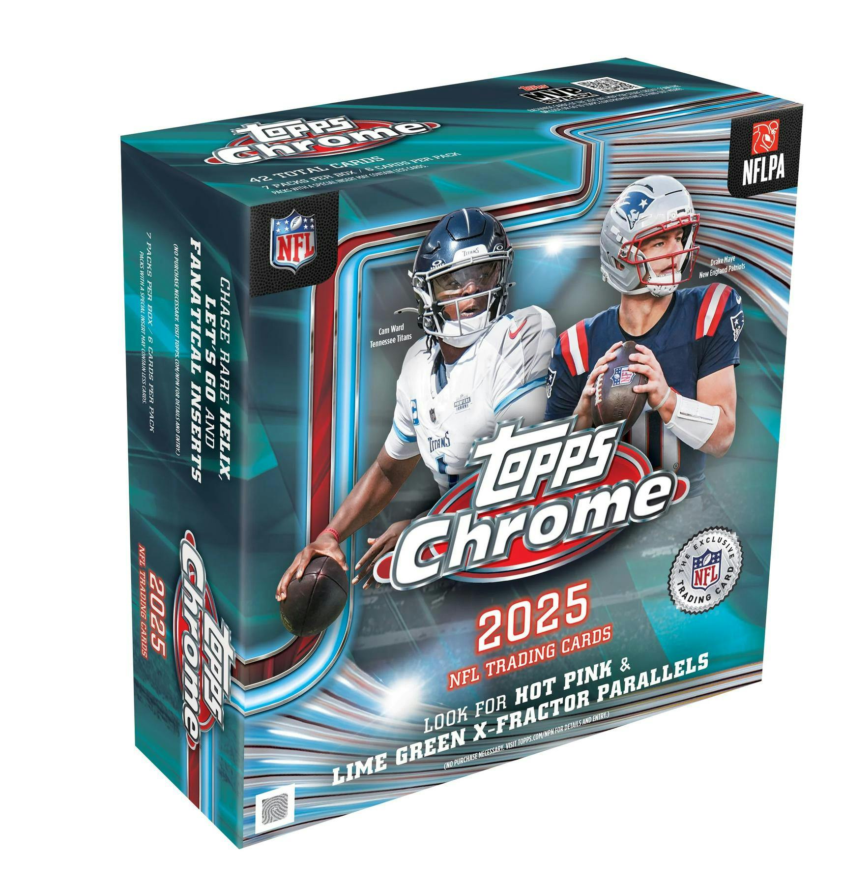 2025 Topps Chrome Football Mega Box | Columbia Sports Cards - Columbia Hobby - Sports Card Boxes - Toploaders - Card Savers