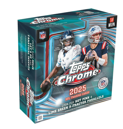 2025 Topps Chrome Football Mega Box | Columbia Sports Cards - Columbia Hobby - Sports Card Boxes - Toploaders - Card Savers