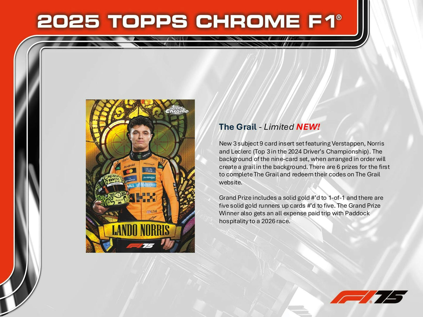 2025 Topps Chrome Formula 1 Racing Hobby Box | Columbia Sports Cards - Columbia Hobby - Sports Card Boxes - Toploaders - Card Savers