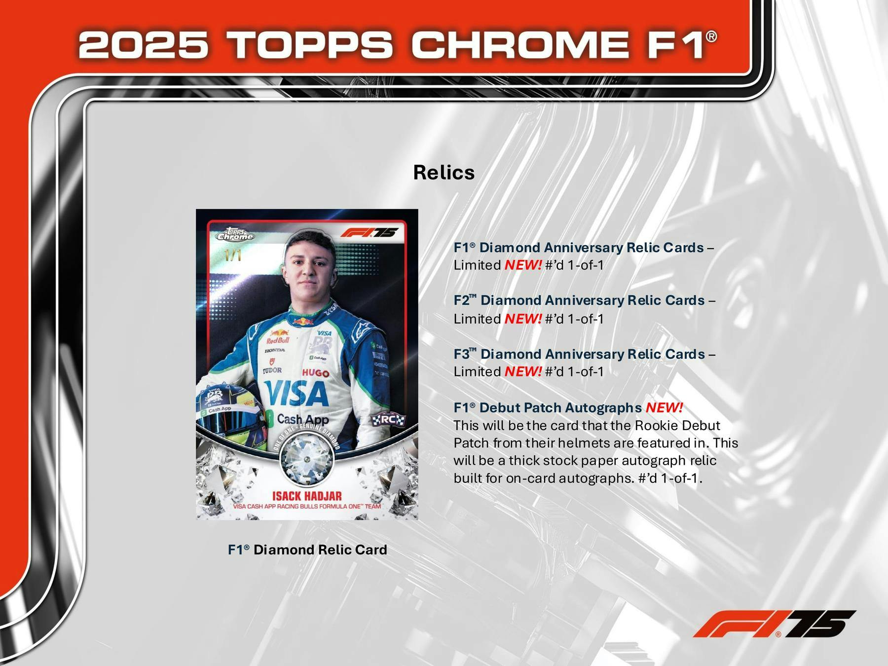 2025 Topps Chrome Formula 1 Racing Hobby Box | Columbia Sports Cards - Columbia Hobby - Sports Card Boxes - Toploaders - Card Savers