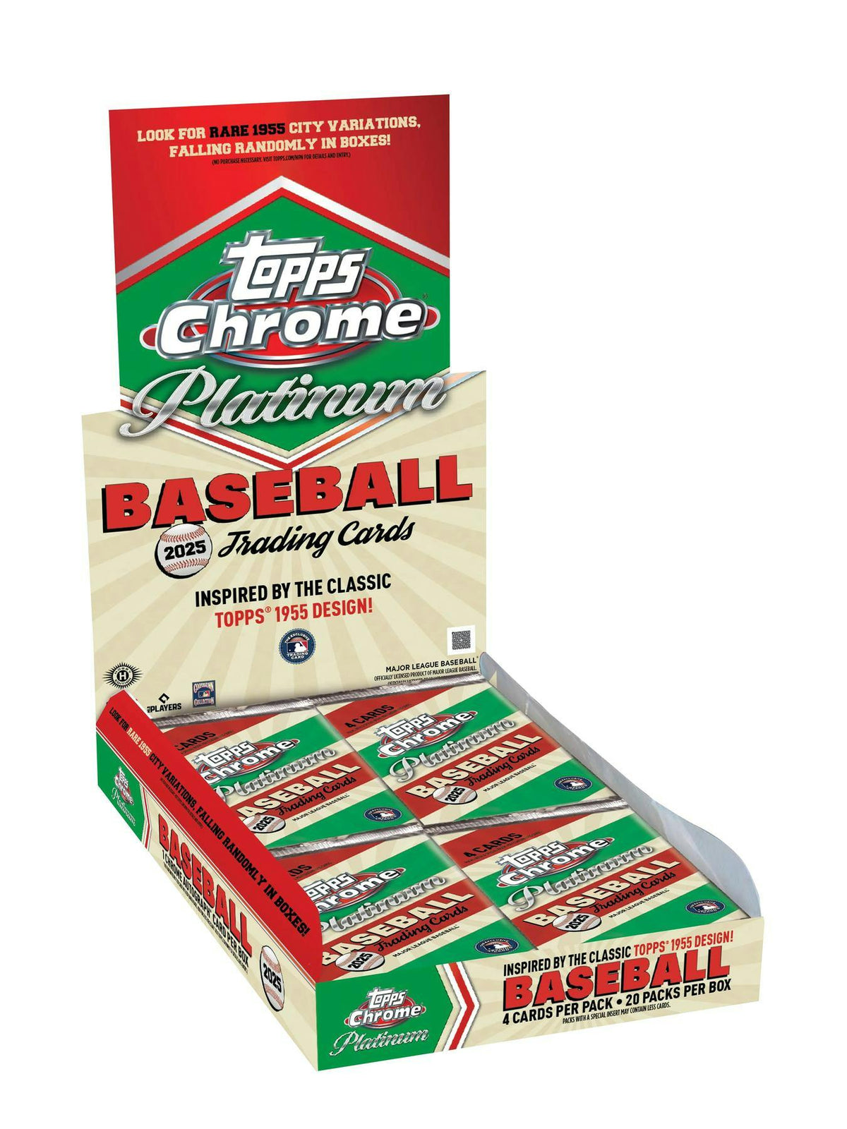2025 Topps Chrome Platinum ’55 Baseball Hobby Box | Columbia Sports Cards
