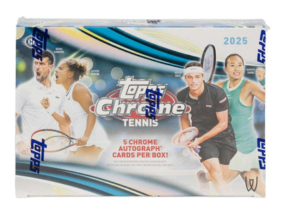 2025 Topps Chrome Tennis Breakers Delight Box | Columbia Sports Cards - Columbia Hobby - Sports Card Boxes - Toploaders - Card Savers