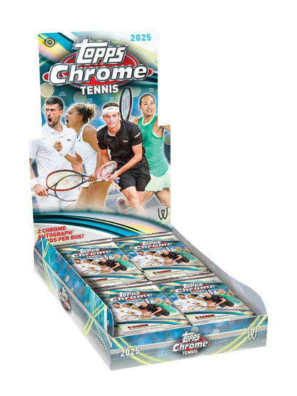 2025 Topps Chrome Tennis Hobby Box | Columbia Sports Cards - Columbia Hobby - Sports Card Boxes - Toploaders - Card Savers