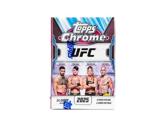 2025 Topps Chrome UFC 6 - Pack Blaster Box - Columbia Hobby - Sports Card Boxes - Toploaders - Card Savers