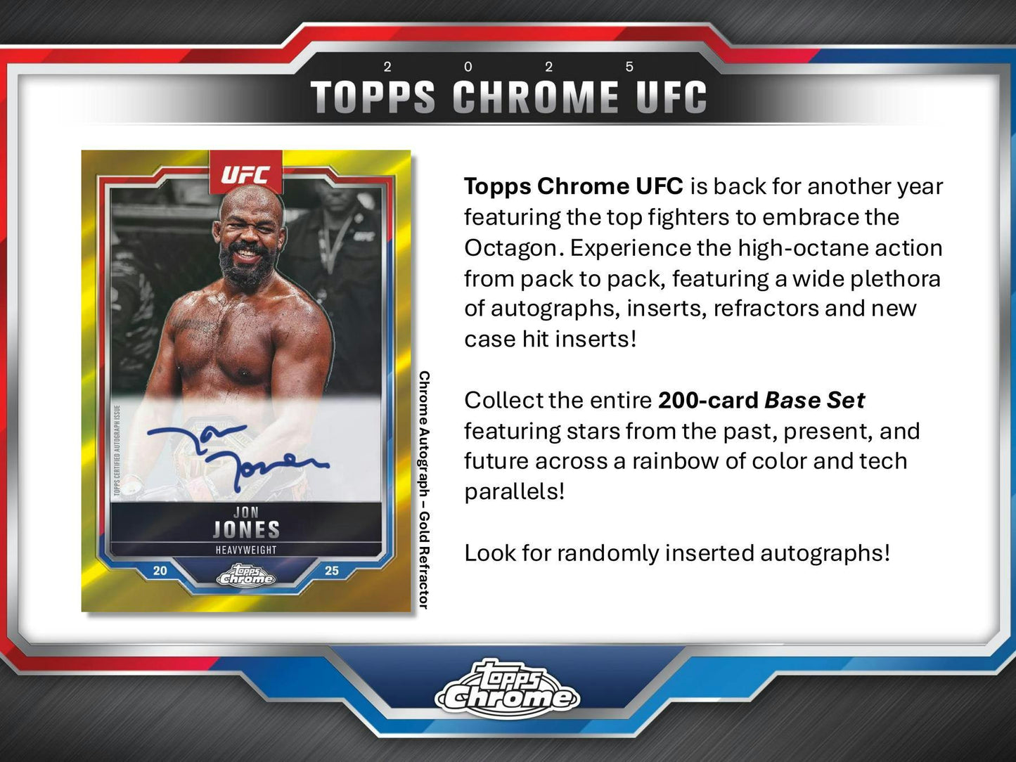 2025 Topps Chrome UFC 6 - Pack Blaster Box - Columbia Hobby - Sports Card Boxes - Toploaders - Card Savers