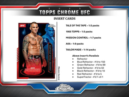 2025 Topps Chrome UFC Hobby Box - Columbia Hobby - Sports Card Boxes - Toploaders - Card Savers