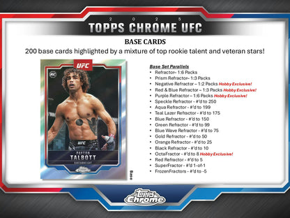 2025 Topps Chrome UFC Hobby Box - Columbia Hobby - Sports Card Boxes - Toploaders - Card Savers