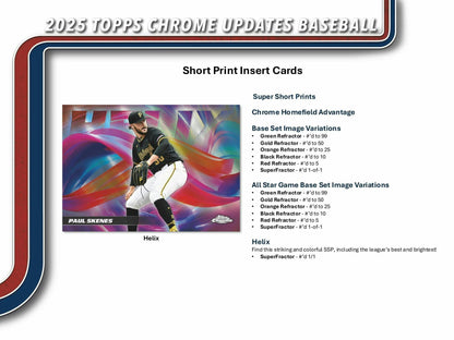 2025 Topps Chrome Update Series Baseball 7 - Pack Blaster Box | Columbia Sports Cards - Columbia Hobby - Sports Card Boxes - Toploaders - Card Savers