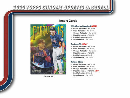 2025 Topps Chrome Update Series Baseball Breaker Delight Box | Columbia Sports Cards - Columbia Hobby - Sports Card Boxes - Toploaders - Card Savers