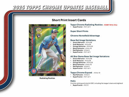 2025 Topps Chrome Update Series Baseball Breaker Delight Box | Columbia Sports Cards - Columbia Hobby - Sports Card Boxes - Toploaders - Card Savers
