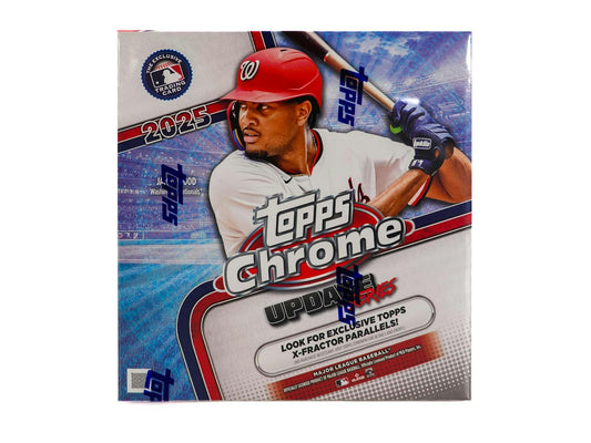 2025 Topps Chrome Update Series Baseball Mega Box | Columbia Sports Cards - Columbia Hobby - Sports Card Boxes - Toploaders - Card Savers