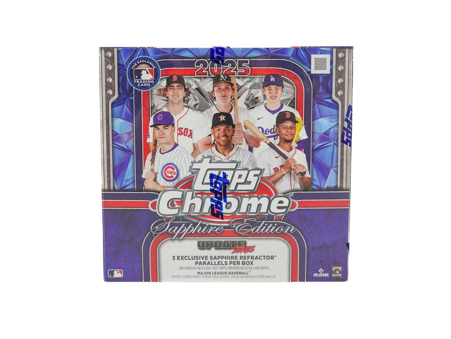 2025 Topps Chrome Update Series Baseball Sapphire Edition Box - Columbia Hobby - Sports Card Boxes - Toploaders - Card Savers