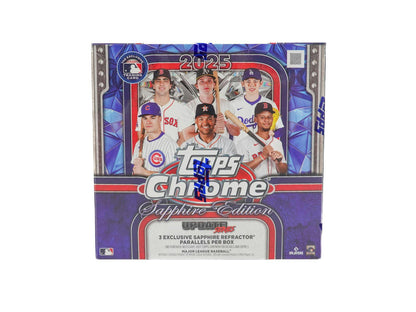 2025 Topps Chrome Update Series Baseball Sapphire Edition Box - Columbia Hobby - Sports Card Boxes - Toploaders - Card Savers