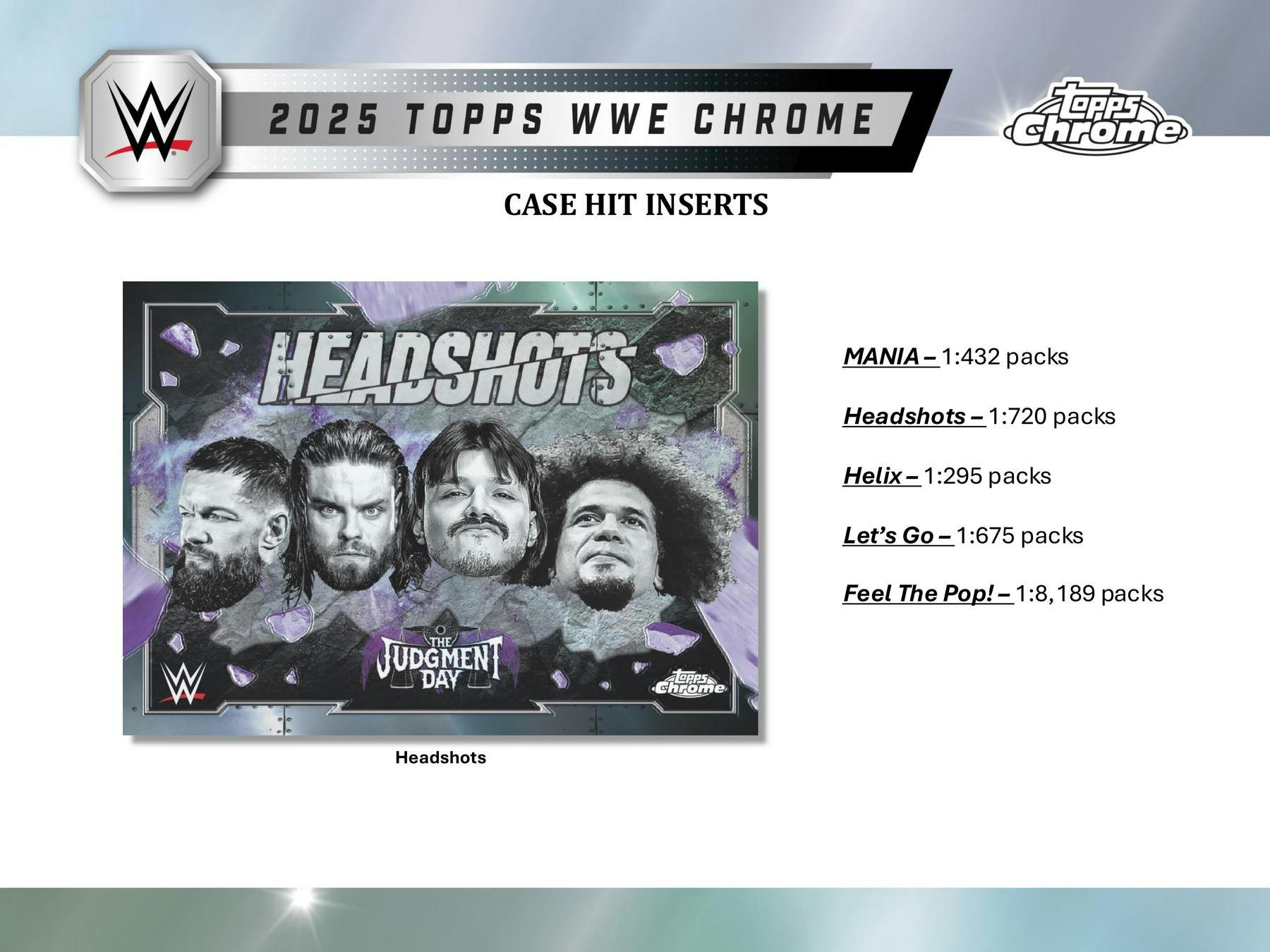 2025 Topps Chrome WWE Wrestling Hobby Box - Columbia Hobby - Sports Card Boxes - Toploaders - Card Savers