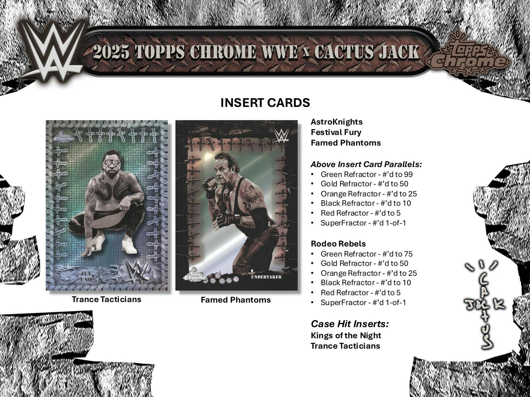 2025 Topps Chrome WWE x Cactus Jack Hobby Box | Columbia Sports Cards - Columbia Hobby - Sports Card Boxes - Toploaders - Card Savers