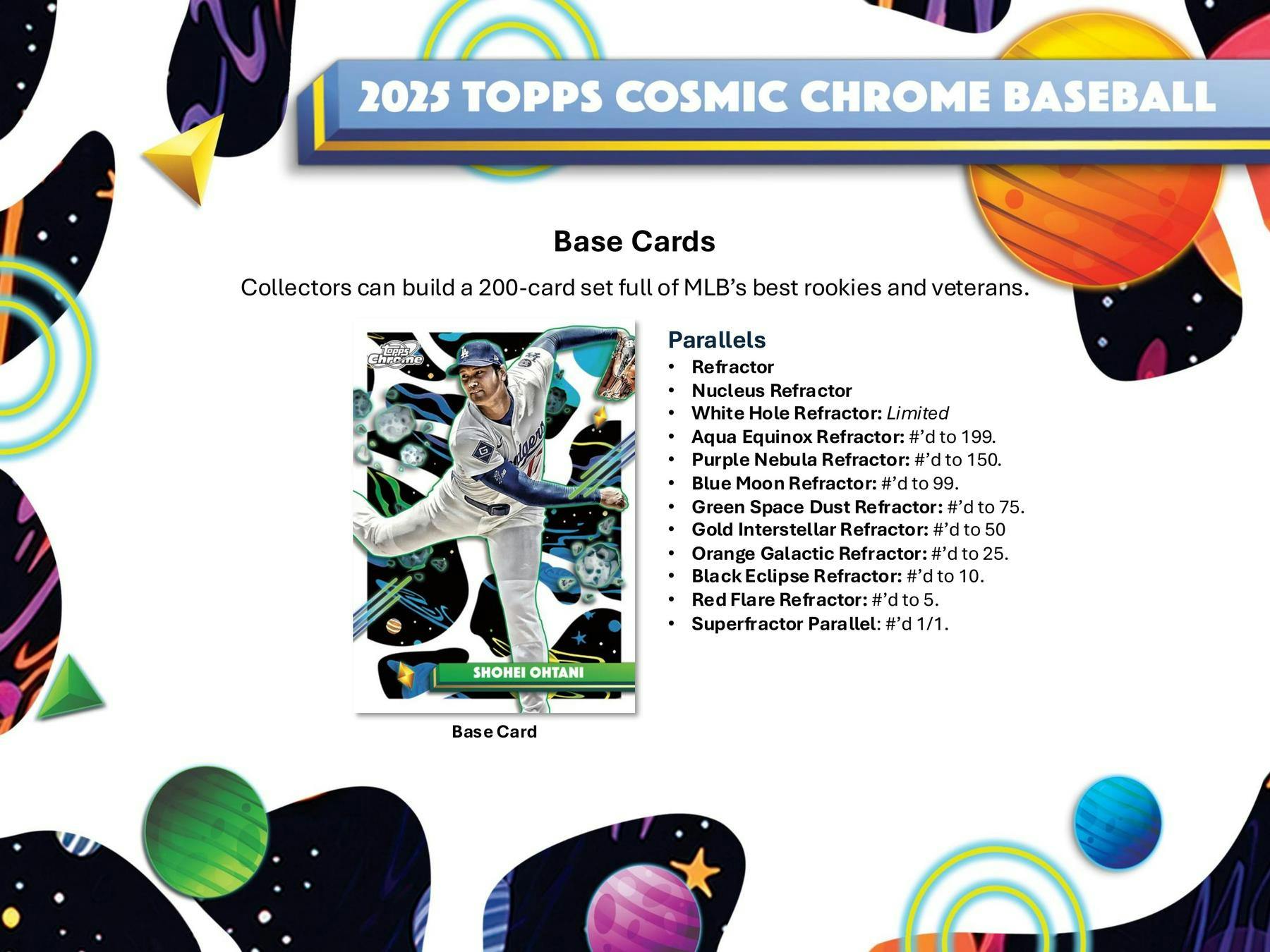 2025 Topps Cosmic Chrome Baseball Hobby Box | Columbia Sports Cards - Columbia Hobby - Sports Card Boxes - Toploaders - Card Savers