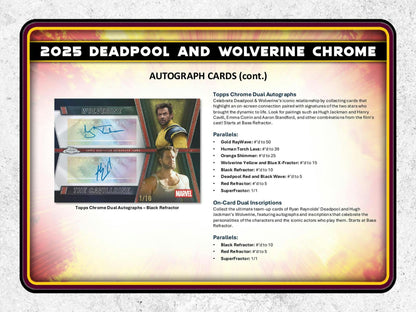 2025 Topps Deadpool Chrome Hobby Box | Columbia Sports Cards - Columbia Hobby - Sports Card Boxes - Toploaders - Card Savers