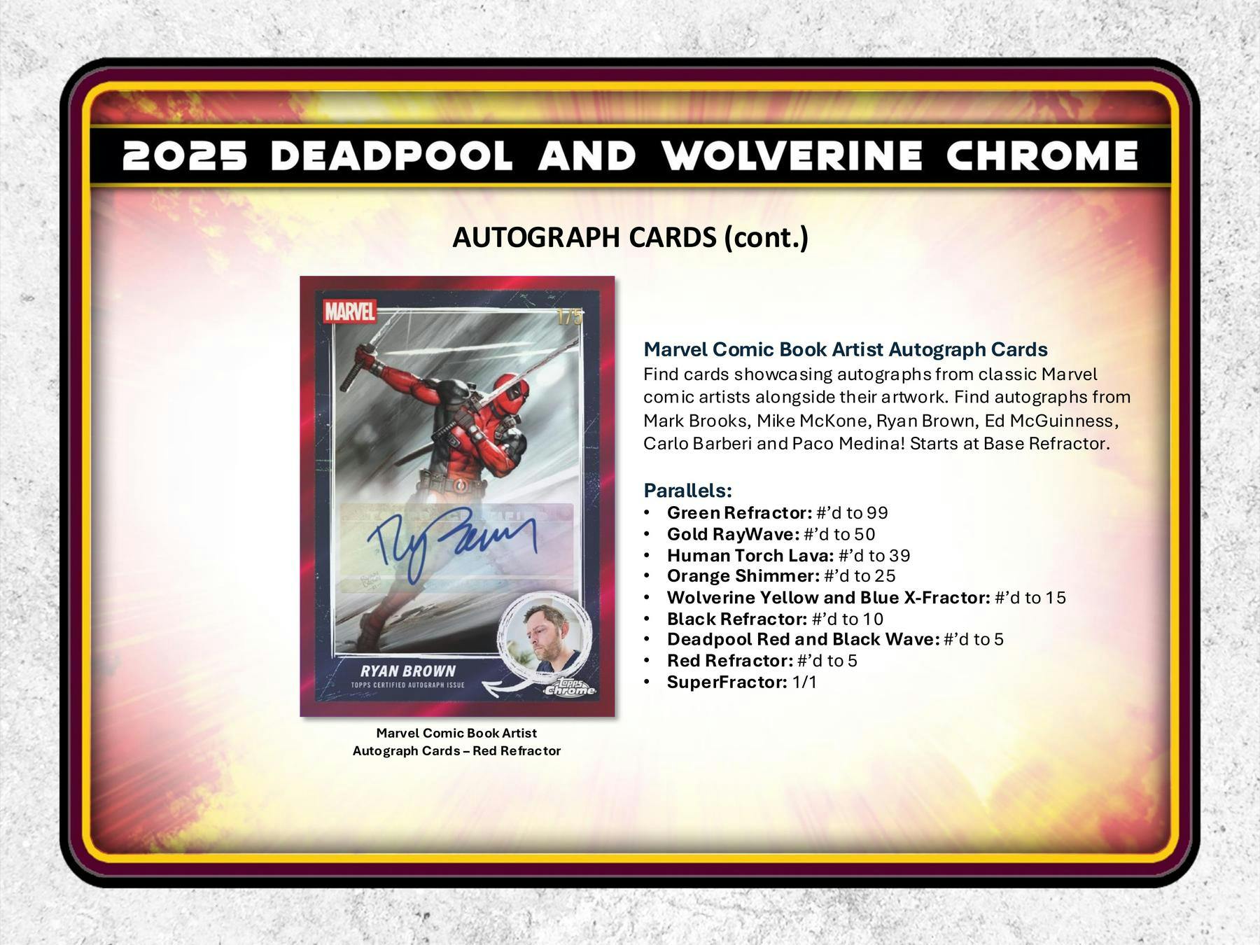 2025 Topps Deadpool Chrome Hobby Box | Columbia Sports Cards - Columbia Hobby - Sports Card Boxes - Toploaders - Card Savers