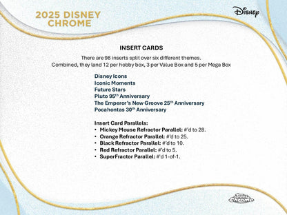2025 Topps Disney Chrome 7 - Pack Blaster Box | Columbia Sports Cards - Columbia Hobby - Sports Card Boxes - Toploaders - Card Savers