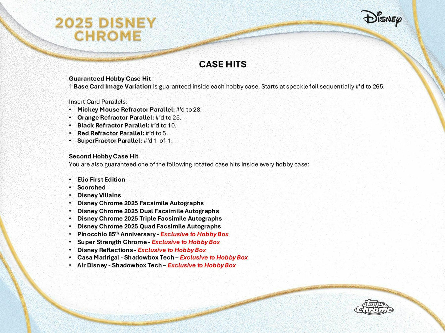 2025 Topps Disney Chrome Hobby Box | Columbia Sports Cards - Columbia Hobby - Sports Card Boxes - Toploaders - Card Savers