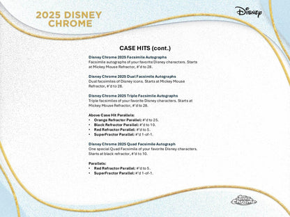 2025 Topps Disney Chrome Hobby Box | Columbia Sports Cards - Columbia Hobby - Sports Card Boxes - Toploaders - Card Savers
