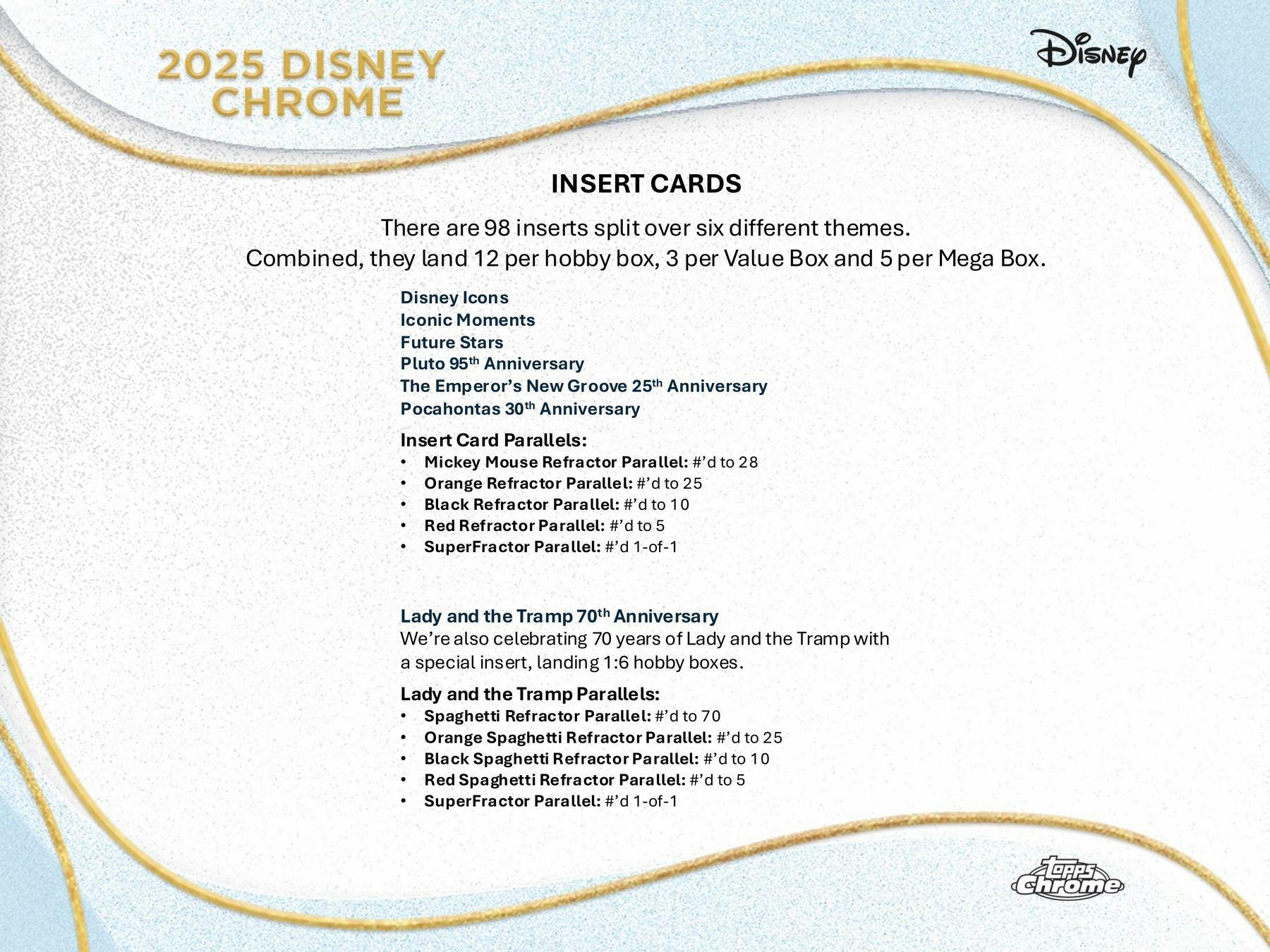 2025 Topps Disney Chrome Hobby Box | Columbia Sports Cards - Columbia Hobby - Sports Card Boxes - Toploaders - Card Savers