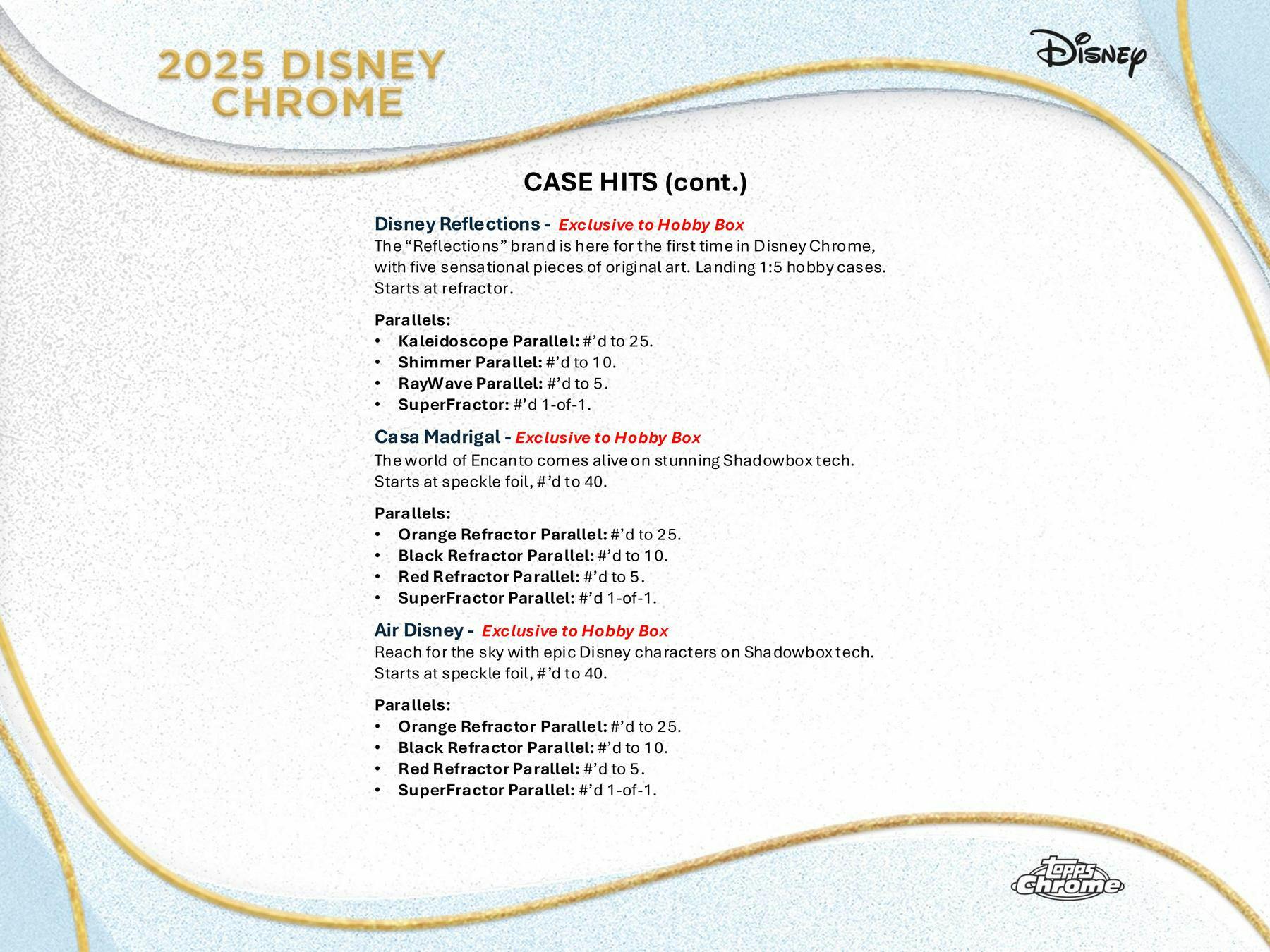 2025 Topps Disney Chrome Hobby Box | Columbia Sports Cards - Columbia Hobby - Sports Card Boxes - Toploaders - Card Savers