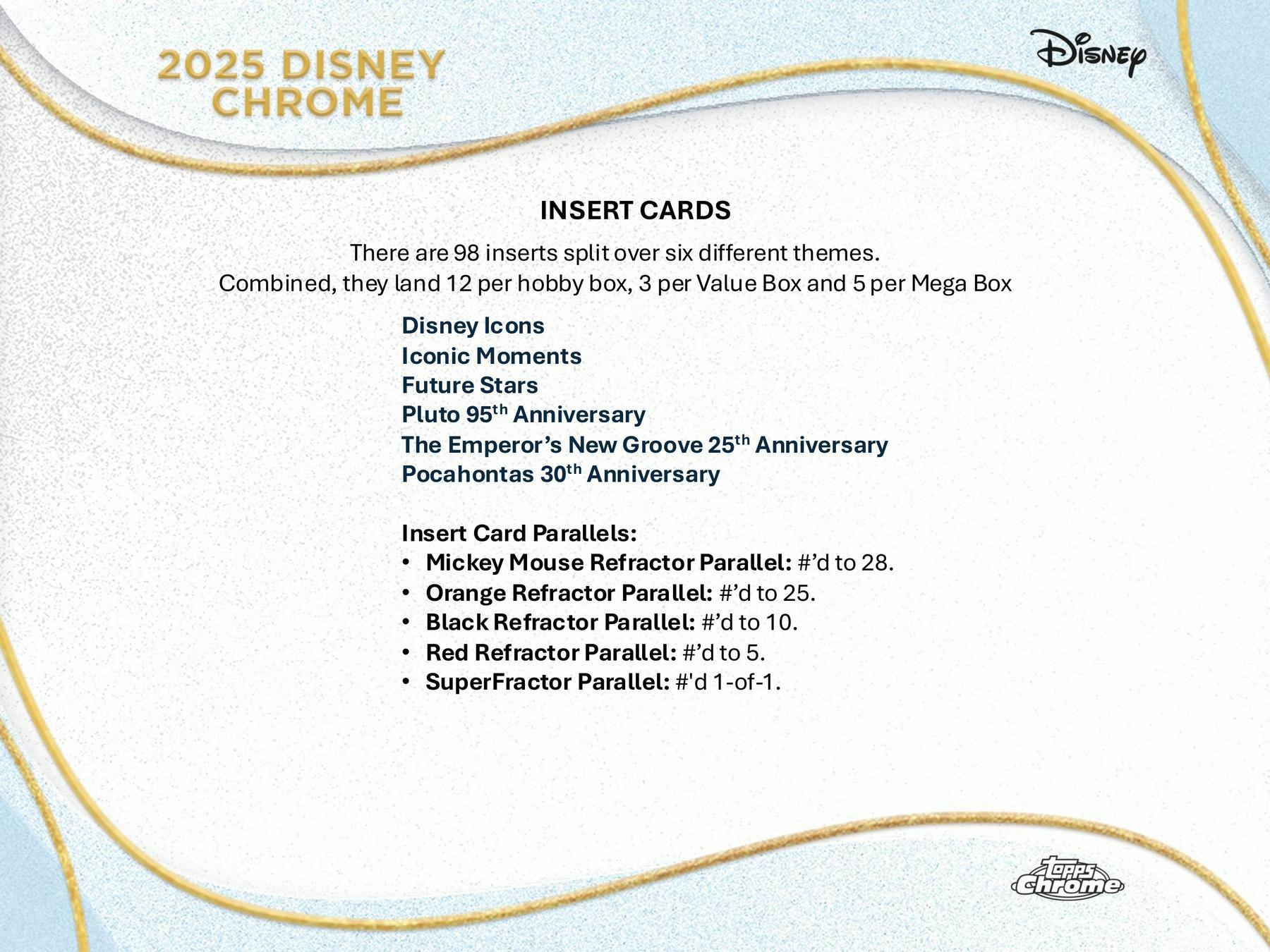2025 Topps Disney Chrome Mega Box | Columbia Sports Cards - Columbia Hobby - Sports Card Boxes - Toploaders - Card Savers