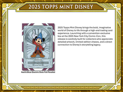 2025 Topps Disney Mint Hobby Box | Columbia Sports Cards - Columbia Hobby - Sports Card Boxes - Toploaders - Card Savers