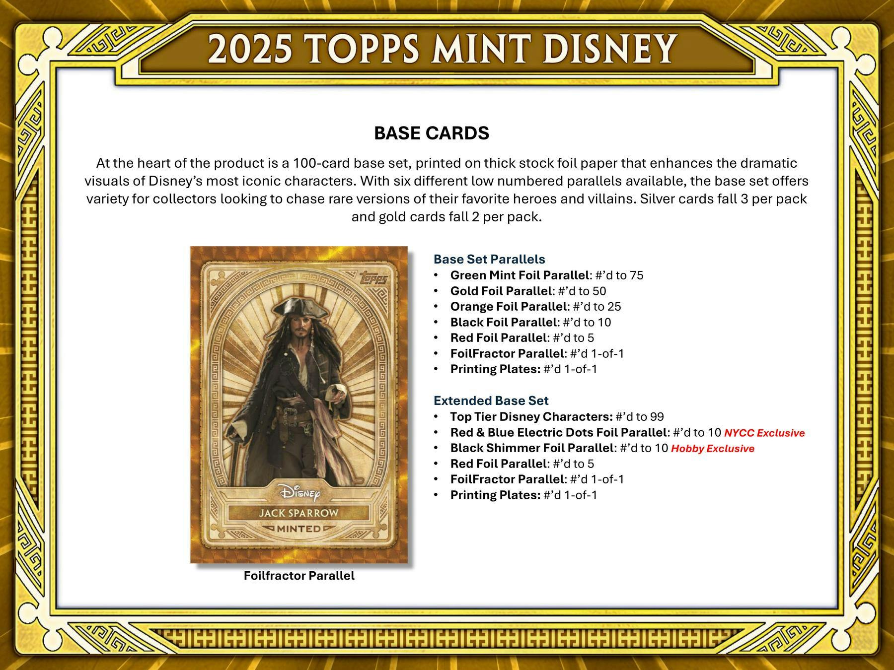 2025 Topps Disney Mint Hobby Box | Columbia Sports Cards - Columbia Hobby - Sports Card Boxes - Toploaders - Card Savers