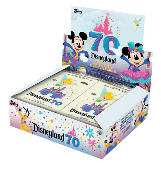 2025 Topps Disneyland 70th Anniversary Hobby Box | Columbia Sports Cards - Columbia Hobby - Sports Card Boxes - Toploaders - Card Savers