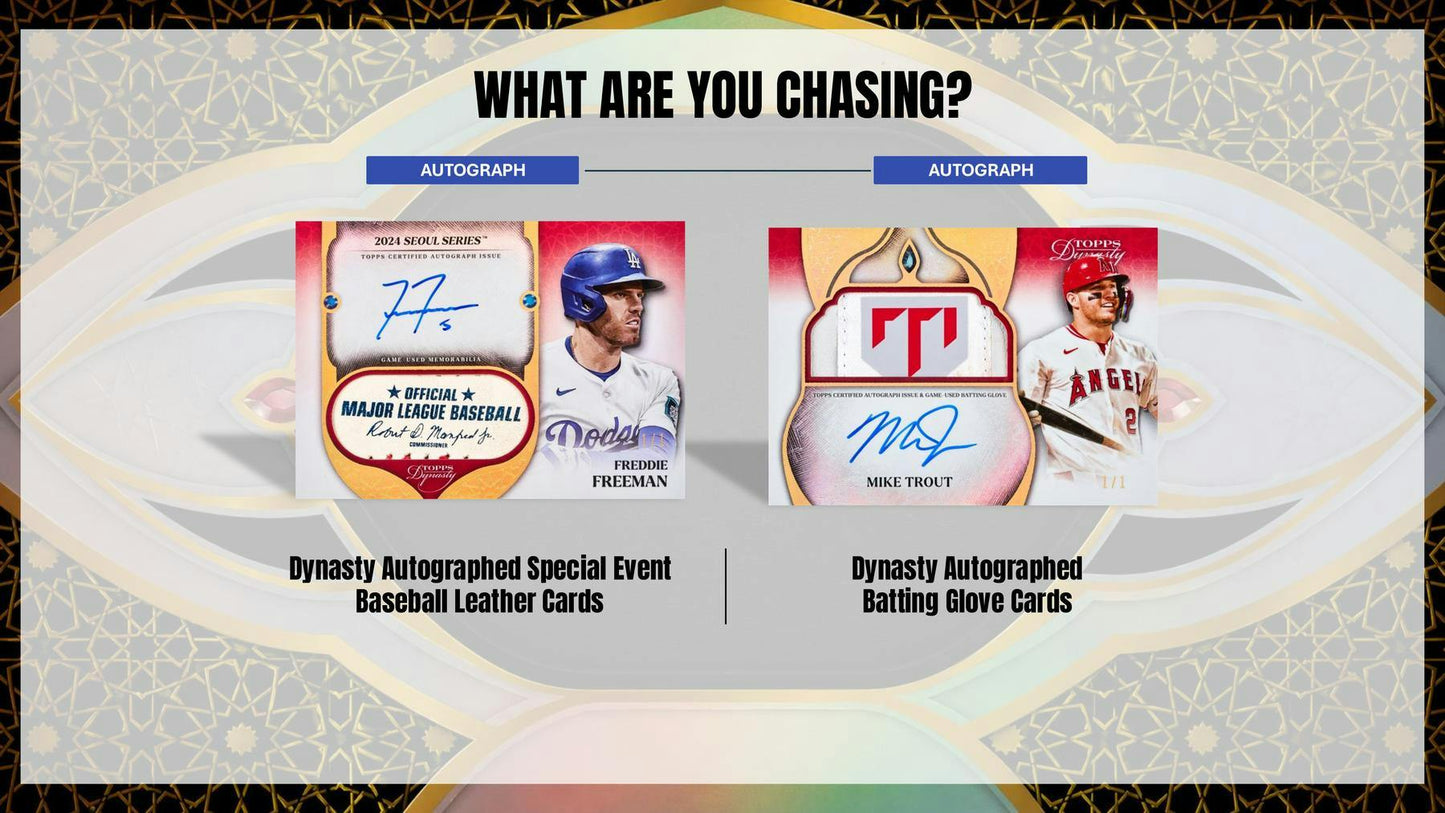 2025 Topps Dynasty Baseball Hobby Box | Columbia Sports Cards - Columbia Sports Cards