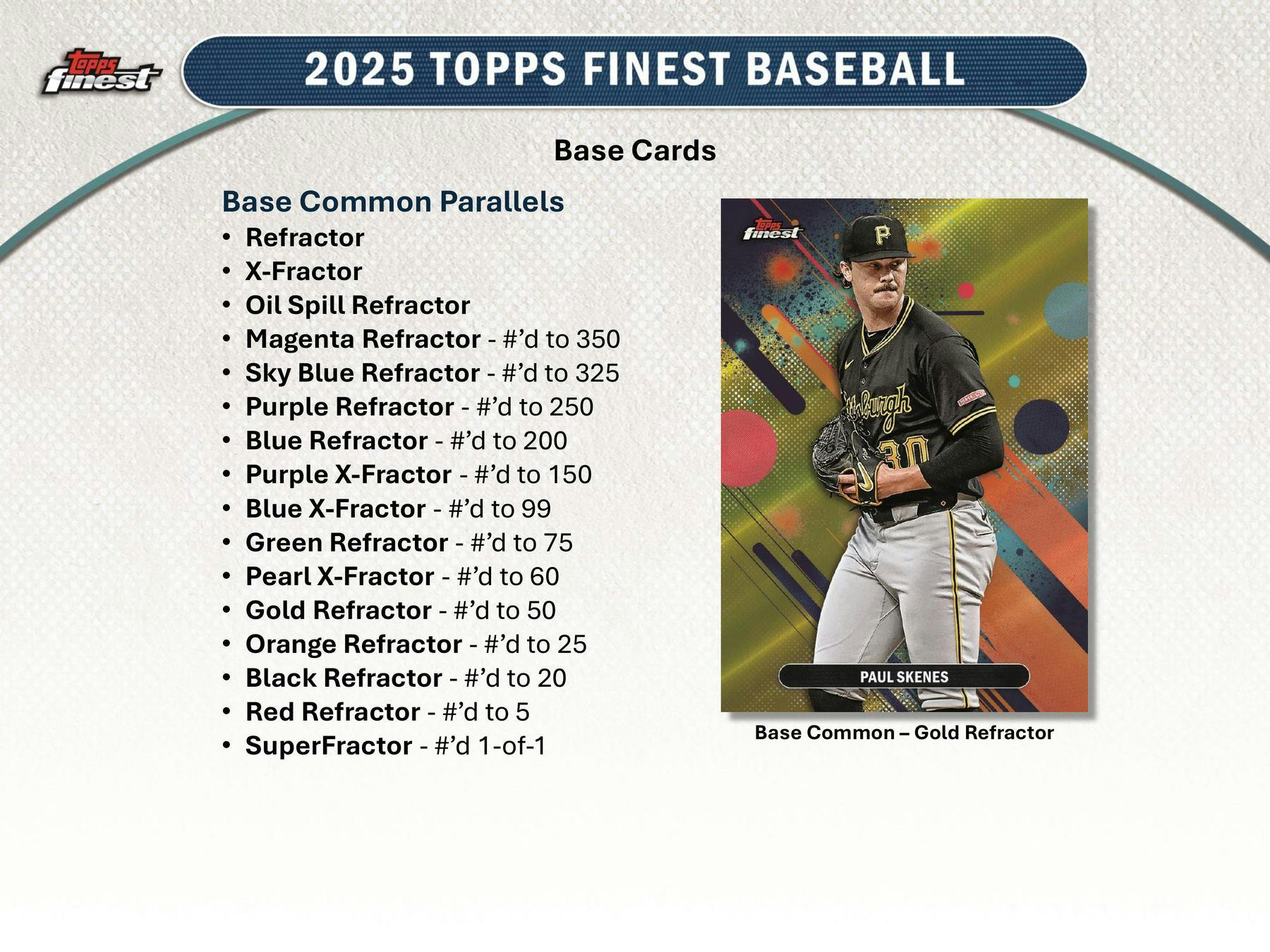 2025 Topps Finest Baseball Hobby Box | Columbia Sports Cards - Columbia Hobby - Sports Card Boxes - Toploaders - Card Savers