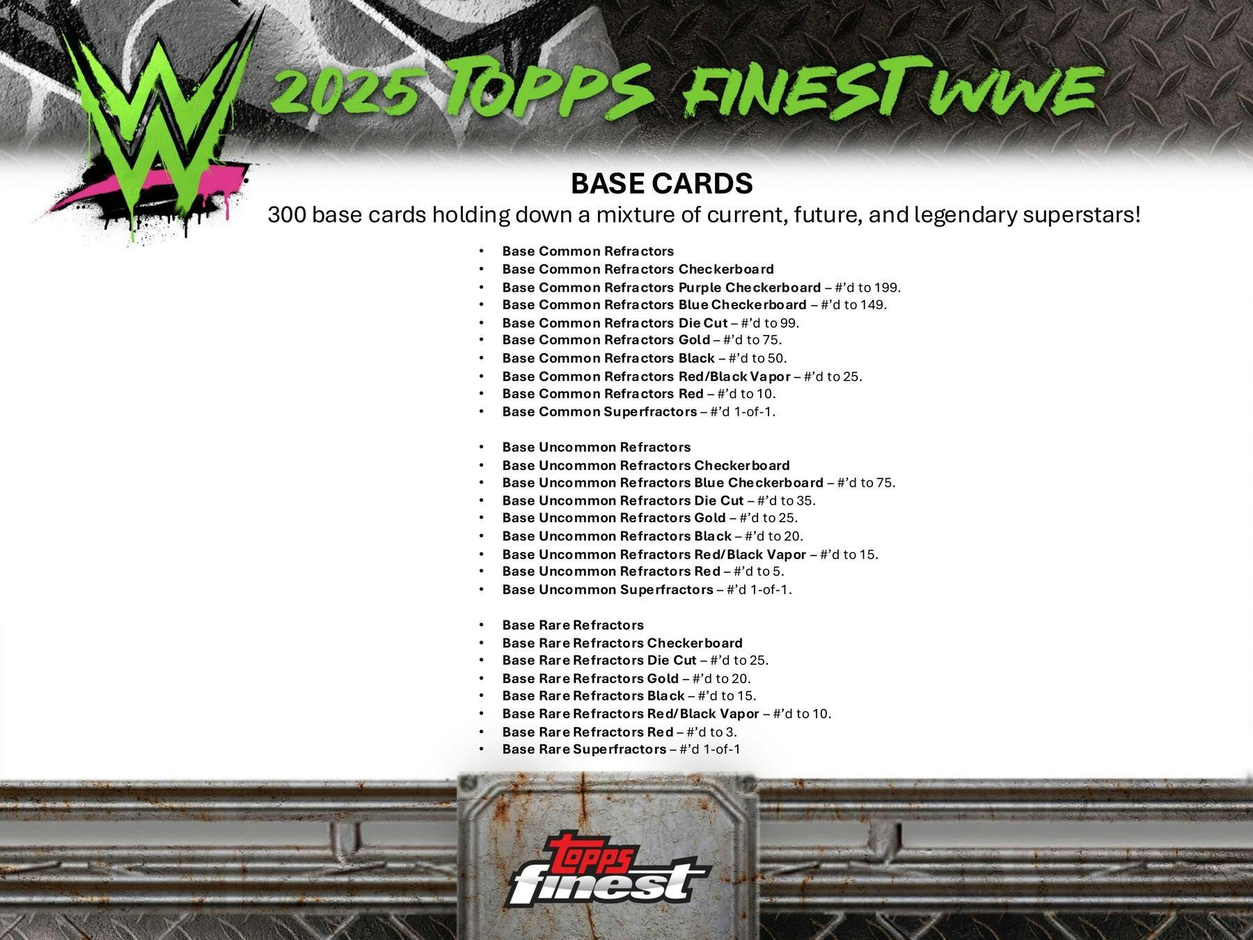 2025 Topps Finest WWE Hobby Box | Columbia Sports Cards - Columbia Hobby - Sports Card Boxes - Toploaders - Card Savers