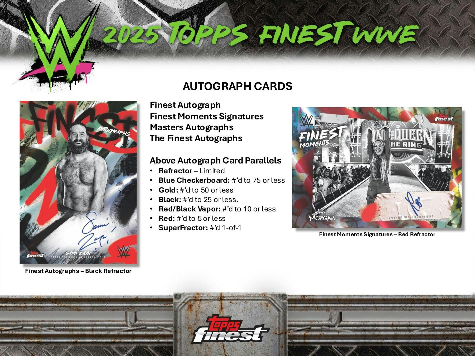 2025 Topps Finest WWE Hobby Box | Columbia Sports Cards - Columbia Hobby - Sports Card Boxes - Toploaders - Card Savers