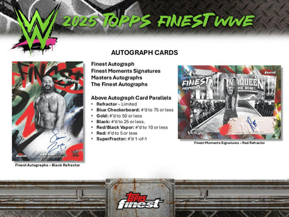 2025 Topps Finest WWE Hobby Box | Columbia Sports Cards - Columbia Hobby - Sports Card Boxes - Toploaders - Card Savers