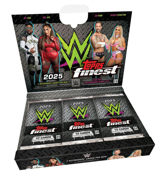 2025 Topps Finest WWE Hobby Box | Columbia Sports Cards - Columbia Hobby - Sports Card Boxes - Toploaders - Card Savers