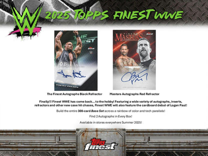 2025 Topps Finest WWE Hobby Box | Columbia Sports Cards - Columbia Hobby - Sports Card Boxes - Toploaders - Card Savers