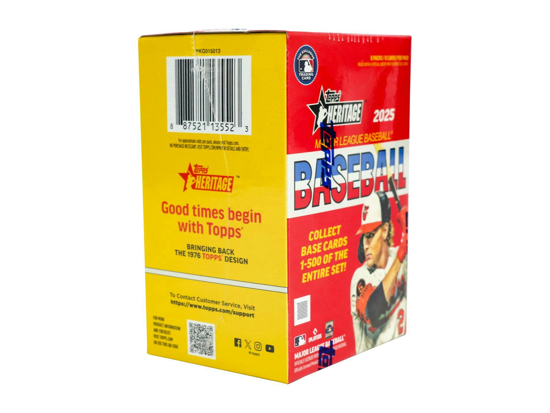 2025 Topps Heritage Baseball 8 - Pack Blaster Box - Columbia Hobby - Sports Card Boxes - Toploaders - Card Savers