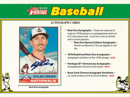 2025 Topps Heritage Baseball 8 - Pack Blaster Box - Columbia Hobby - Sports Card Boxes - Toploaders - Card Savers