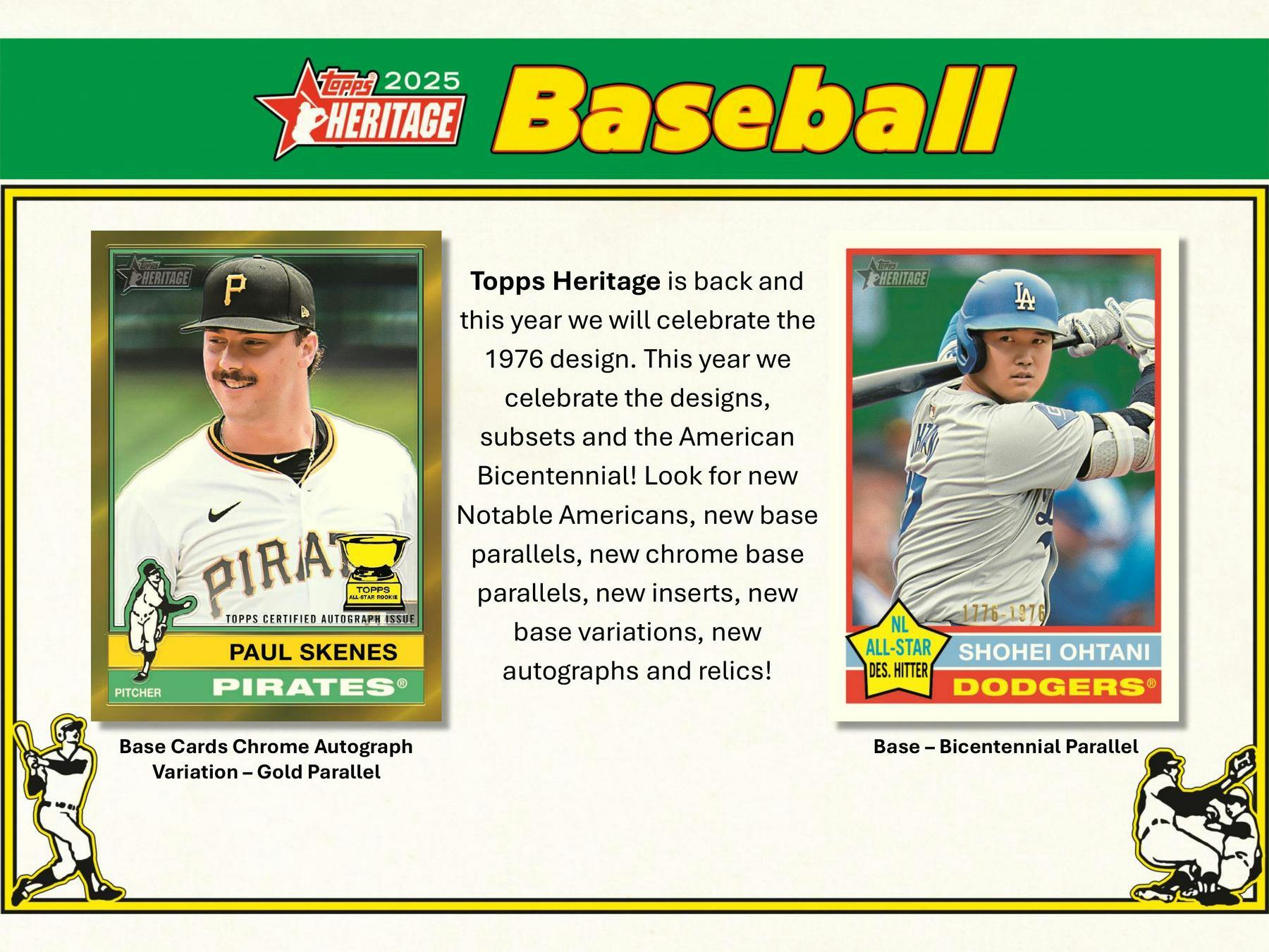2025 Topps Heritage Baseball Mega Box - Columbia Hobby - Sports Card Boxes - Toploaders - Card Savers