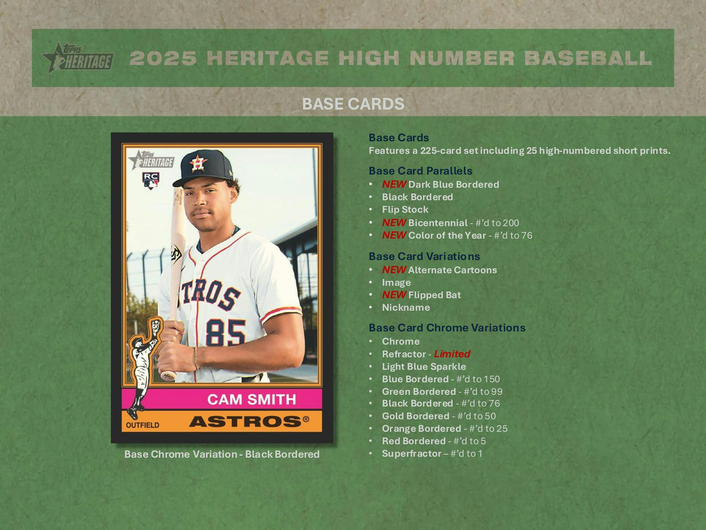 2025 Topps Heritage High Number Baseball Hobby Box | Columbia Sports Cards - Columbia Hobby - Sports Card Boxes - Toploaders - Card Savers