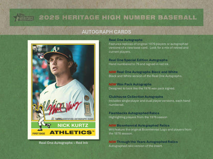 2025 Topps Heritage High Number Baseball Hobby Box | Columbia Sports Cards - Columbia Hobby - Sports Card Boxes - Toploaders - Card Savers