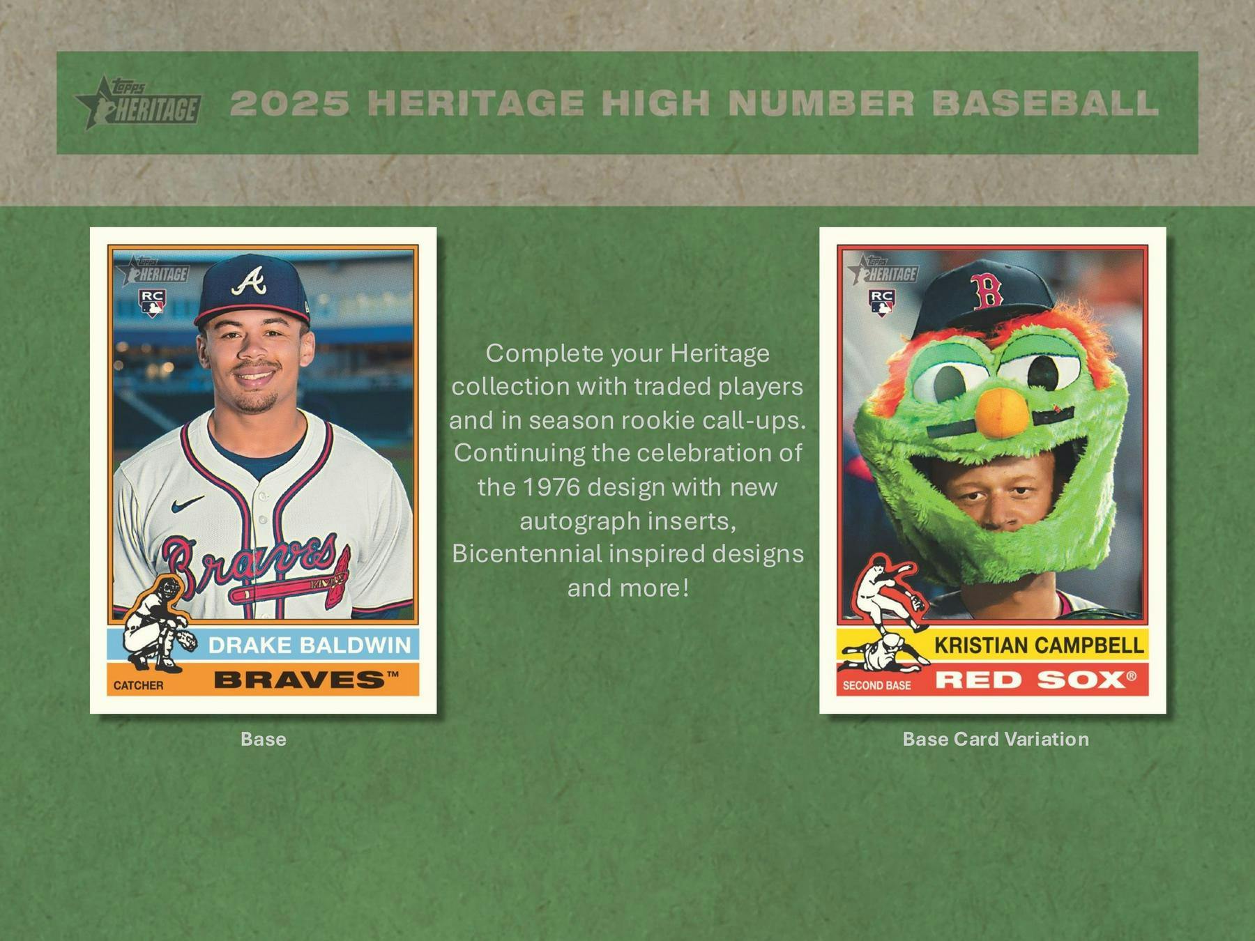 2025 Topps Heritage High Number Baseball Hobby Box | Columbia Sports Cards - Columbia Hobby - Sports Card Boxes - Toploaders - Card Savers