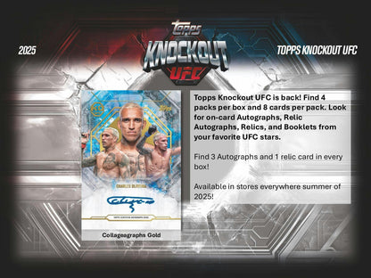 2025 Topps Knockout UFC Hobby Box | Columbia Sports Cards - Columbia Hobby - Sports Card Boxes - Toploaders - Card Savers