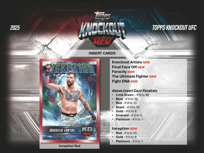 2025 Topps Knockout UFC Hobby Box | Columbia Sports Cards - Columbia Hobby - Sports Card Boxes - Toploaders - Card Savers