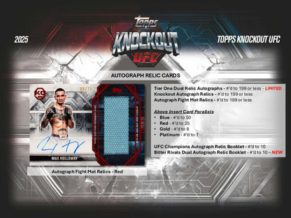 2025 Topps Knockout UFC Hobby Box | Columbia Sports Cards - Columbia Hobby - Sports Card Boxes - Toploaders - Card Savers