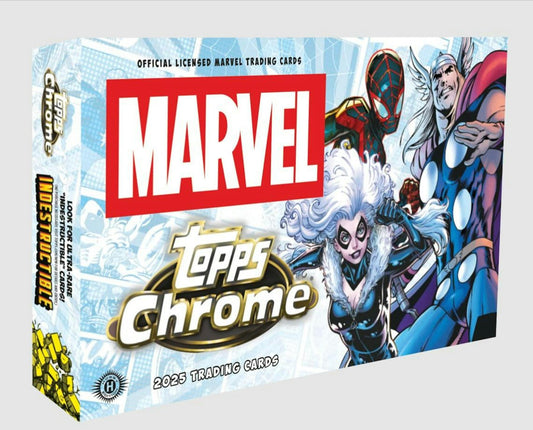 2025 Topps Marvel Chrome Hobby Box - Columbia Hobby - Sports Card Boxes - Toploaders - Card Savers