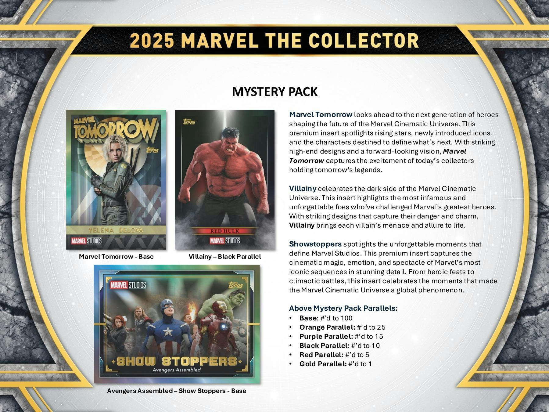 2025 Topps Marvel The Collector Hobby Box | Columbia Sports Cards - Columbia Hobby - Sports Card Boxes - Toploaders - Card Savers